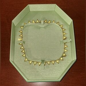 SWAROVSKI ORTYX NECKLACE TRIANGLE CUT, YELLOW CANARY, GOLD-TONE PLATED